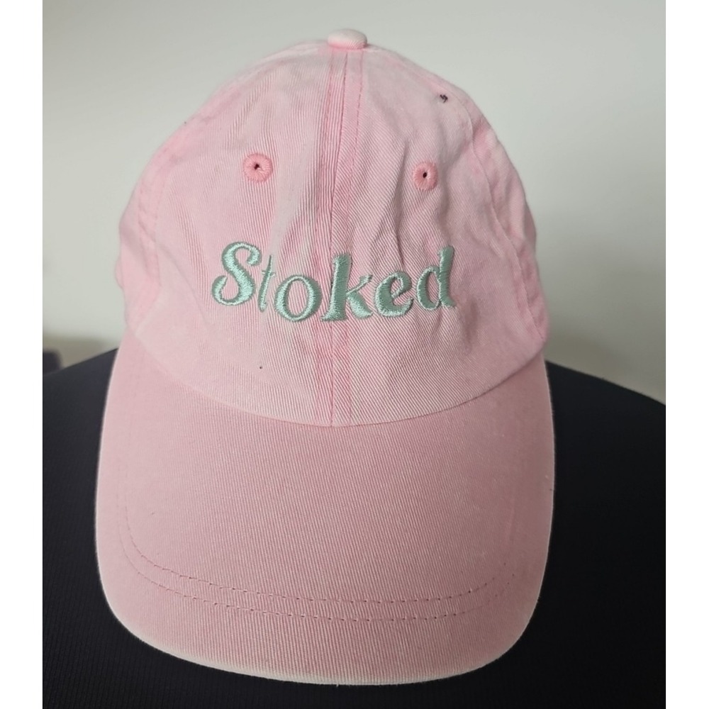 STOKED Pink Billabong Dad Style Adjustable Cap‎ Hat for Women Light Factory Fade